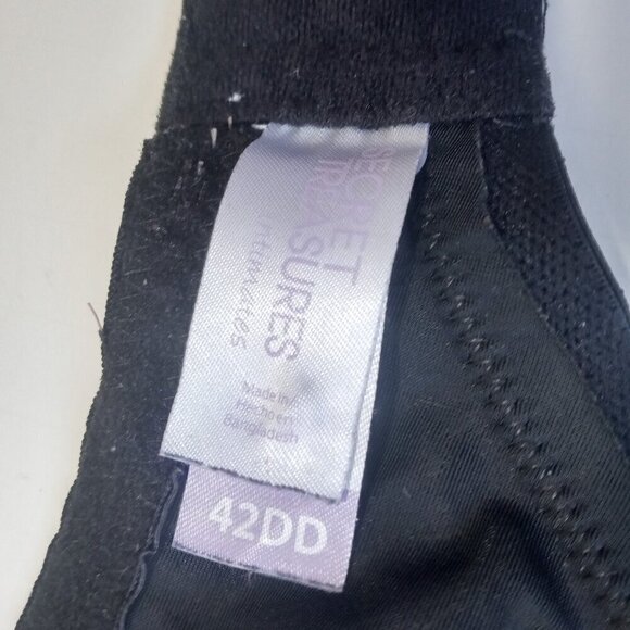 Secret Treasures Black Full Coverage Bra, Underwire Size 42DD - Picture 6 of 6